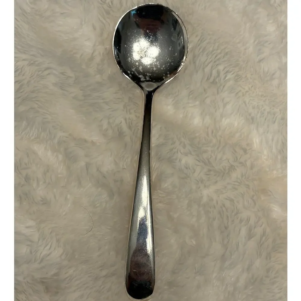 Silverplate Vintage Soup Spoon Made in Italy 1779 Pattern